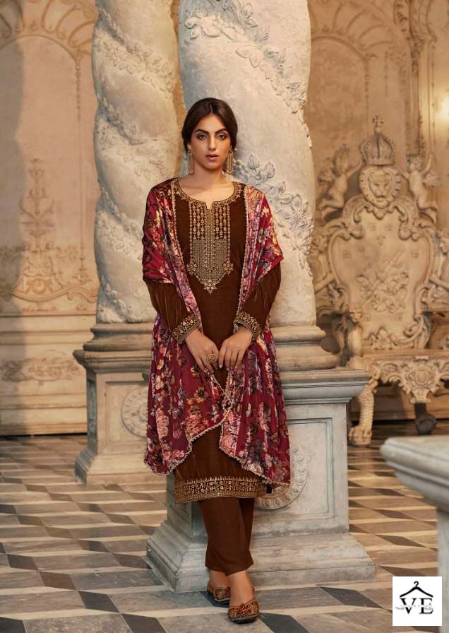 Zisa Glamour Vol 2 Velvet Wholesale Designer Salwar Suit Catalog — Wholesale Salwar Suits, MPA wholesale from Surat - Gallery Image 5