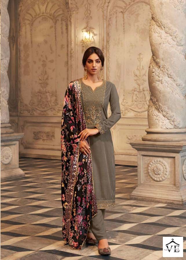 Zisa Glamour Vol 2 Velvet Wholesale Designer Salwar Suit Catalog — Wholesale Salwar Suits, MPA wholesale from Surat - Gallery Image 6
