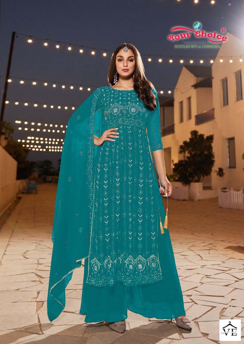 Your Choice Glory Vol 2 Georgette Wholesale Designer Readymade Salwar Suit Catalog — Wholesale Salwar Suits, MPA wholesale from Surat - Gallery Image 2