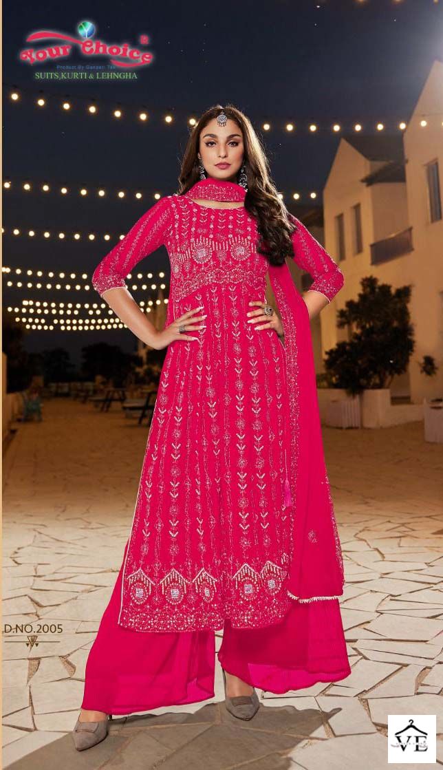 Your Choice Glory Vol 2 Georgette Wholesale Designer Readymade Salwar Suit Catalog — Wholesale Salwar Suits, MPA wholesale from Surat - Gallery Image 5