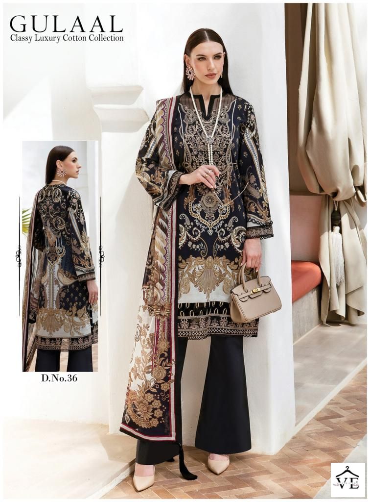 Sana Maryam Gulaal Classy Luxury Cotton Collection Vol 4 Cotton Wholesale Pakistani Salwar Suit Catalog — Wholesale Salwar Suits, MPA wholesale from Surat - Gallery Image 9