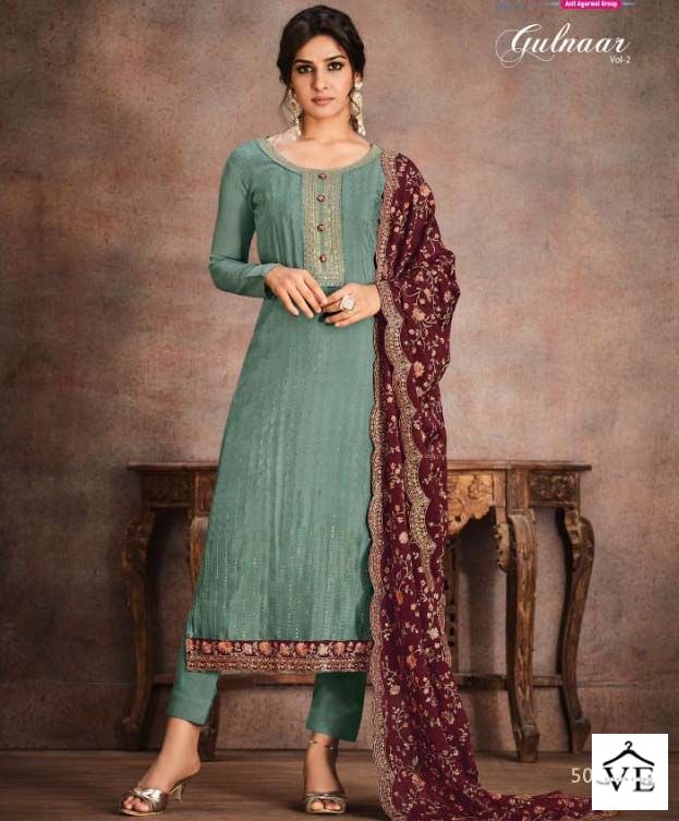 Vipul Gulnaar Vol 2 Chinon Wholesale Designer Salwar Suit Catalog — Wholesale Salwar Suits, MPA wholesale from Surat — view 1