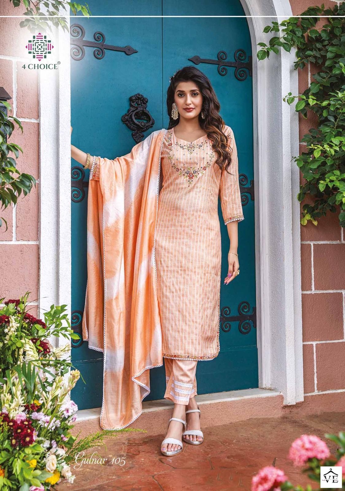 4 Choice Gulnar Lurex Wholesale Readymade Salwar Suit Catalog — Wholesale Salwar Suits, MPA wholesale from Surat - Gallery Image 5