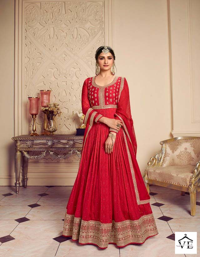 Vinay Fashion Gunjita Chiffon Wholesale Designer Readymade Salwar Suit Catalog — Wholesale Salwar Suits, MPA wholesale from Surat - Gallery Image 4
