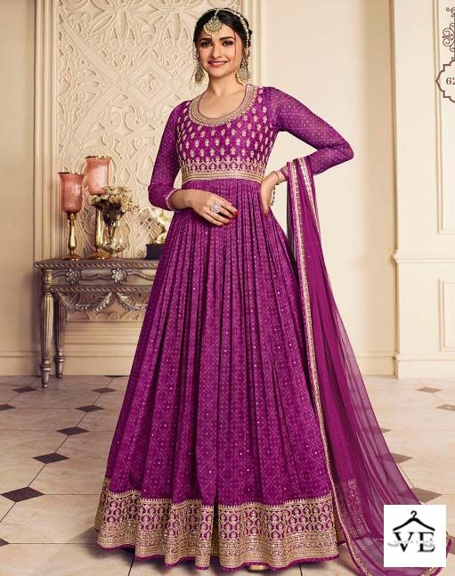 Vinay Fashion Gunjita Chiffon Wholesale Designer Readymade Salwar Suit Catalog — Wholesale Salwar Suits, MPA wholesale from Surat — view 1