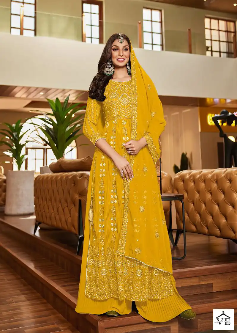 Your Choice Glory Blooming Georgette Wholesale Nyra Cut Salwar Suit Catalog — Wholesale Salwar Suits, MPA wholesale from Surat — Photo 6