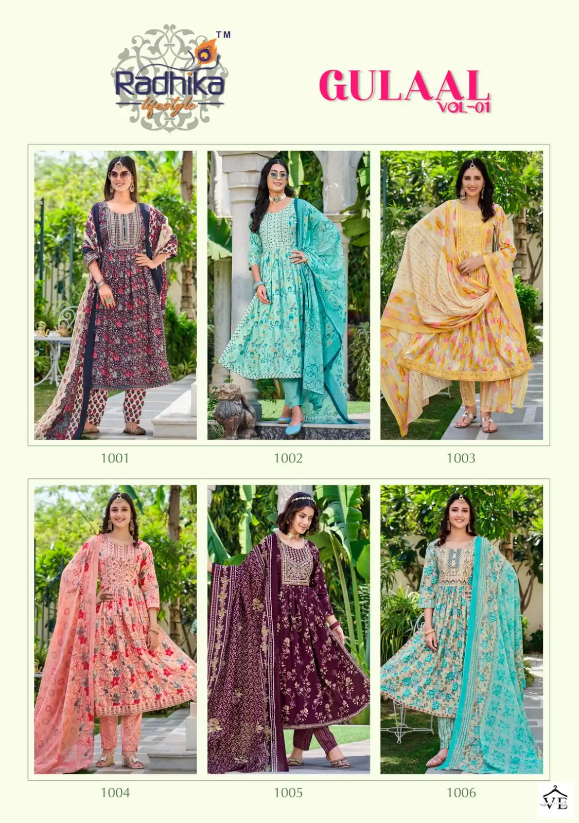Radhika Lifestyle Gulaal Vol -1 Pure Cotton Wholesale Readymade Salwar Suit Catalog — Wholesale Salwar Suits, MPA wholesale from Surat — view 8