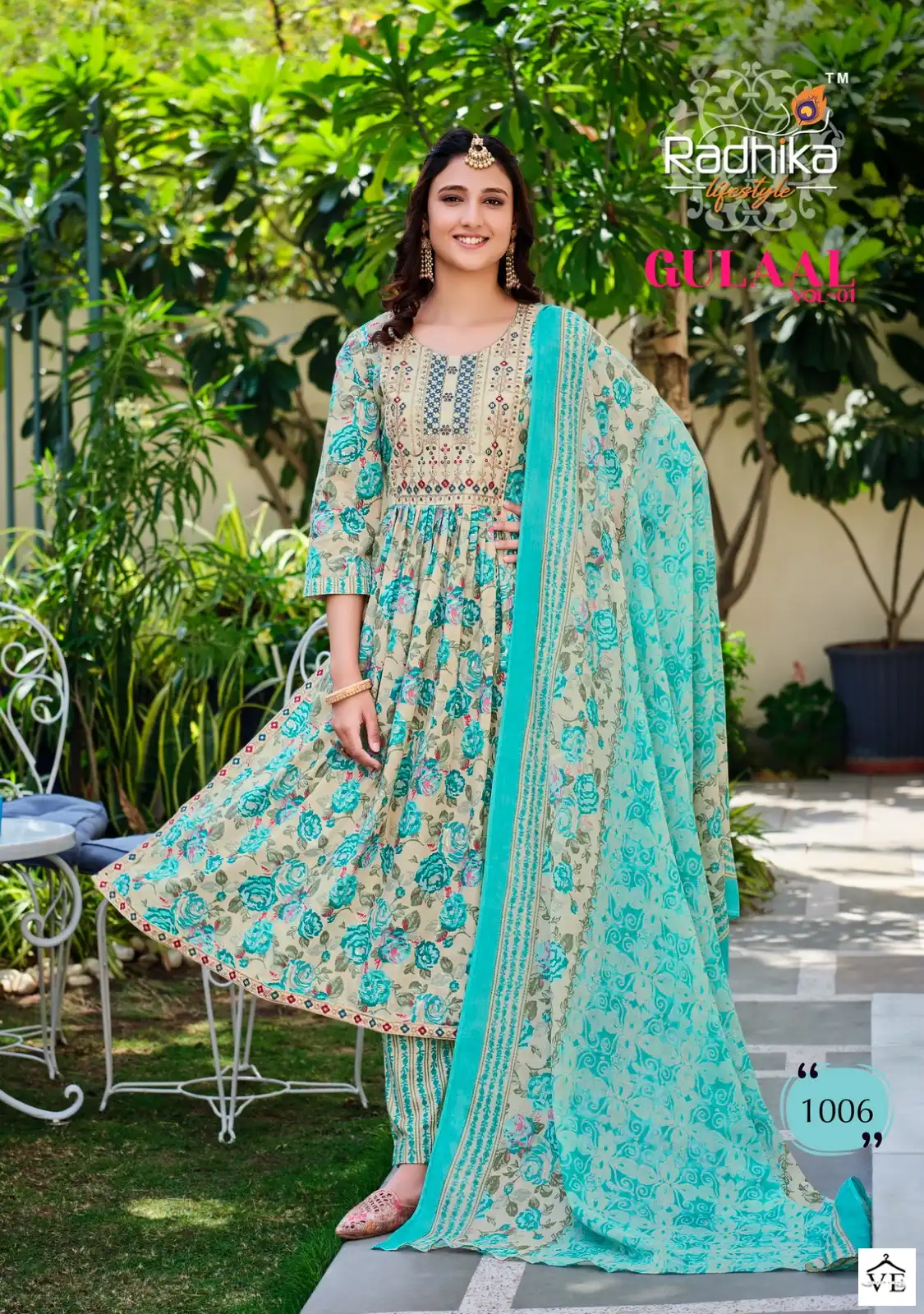 Radhika Lifestyle Gulaal Vol -1 Pure Cotton Wholesale Readymade Salwar Suit Catalog — Wholesale Salwar Suits, MPA wholesale from Surat - Gallery Image 6