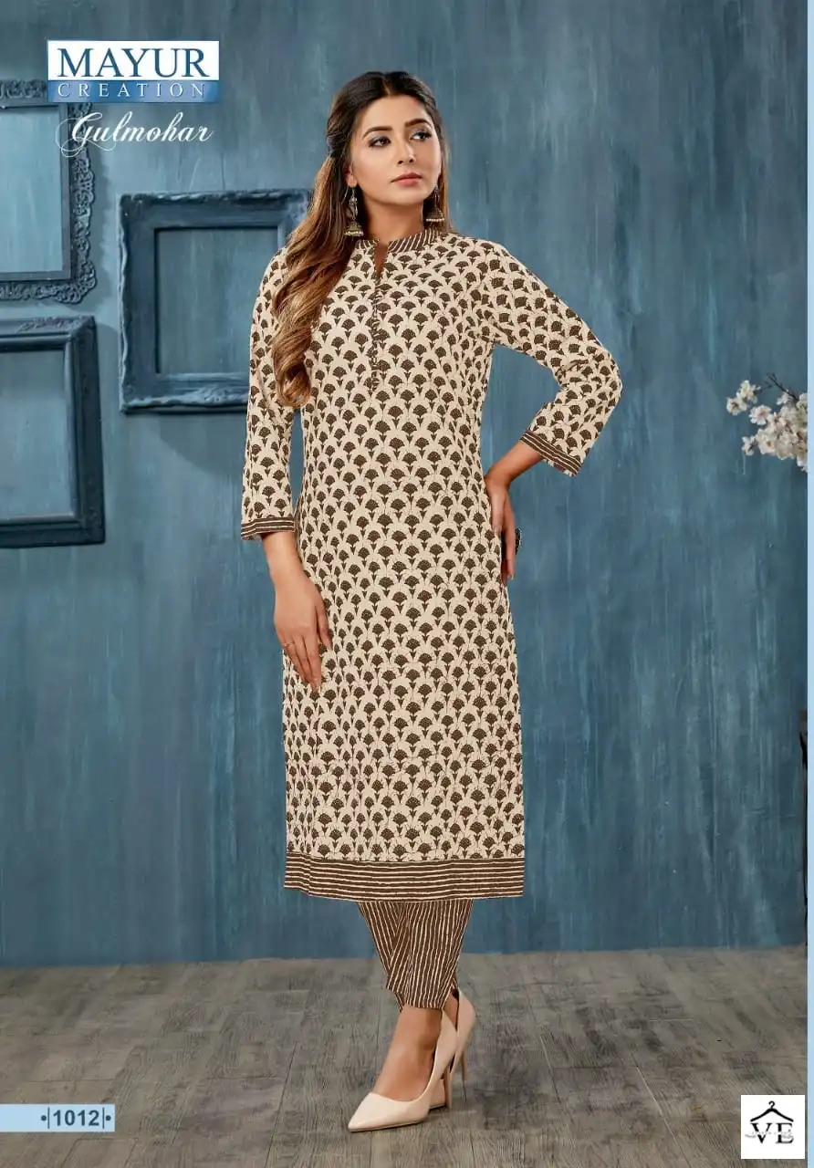 Mayur Gulmohar Vol 1 Pure Cotton Wholesale Kurti With Pant Catalog — Wholesale Kurtis, Mayur Dress wholesale from Surat - Gallery Image 2