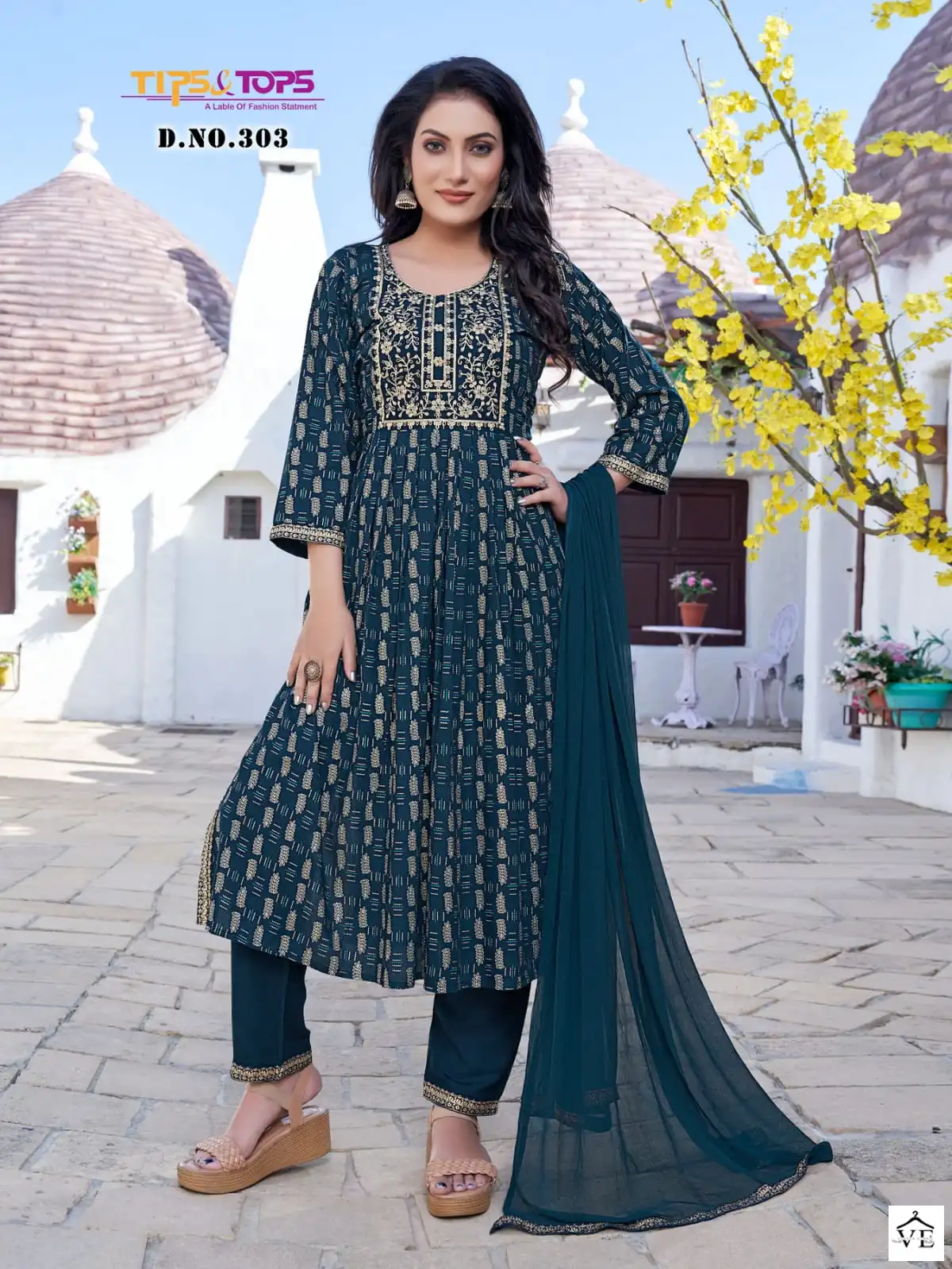 Tips & Tops Gungun Vol 3 Rayon Slub Wholesale Readymade Salwar Suit Catalog — Wholesale Salwar Suits, MPA wholesale from Surat - Gallery Image 3