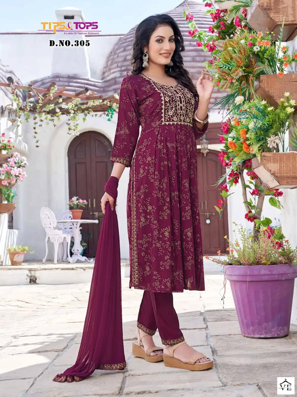 Tips & Tops Gungun Vol 3 Rayon Slub Wholesale Readymade Salwar Suit Catalog — Wholesale Salwar Suits, MPA wholesale from Surat - Gallery Image 4
