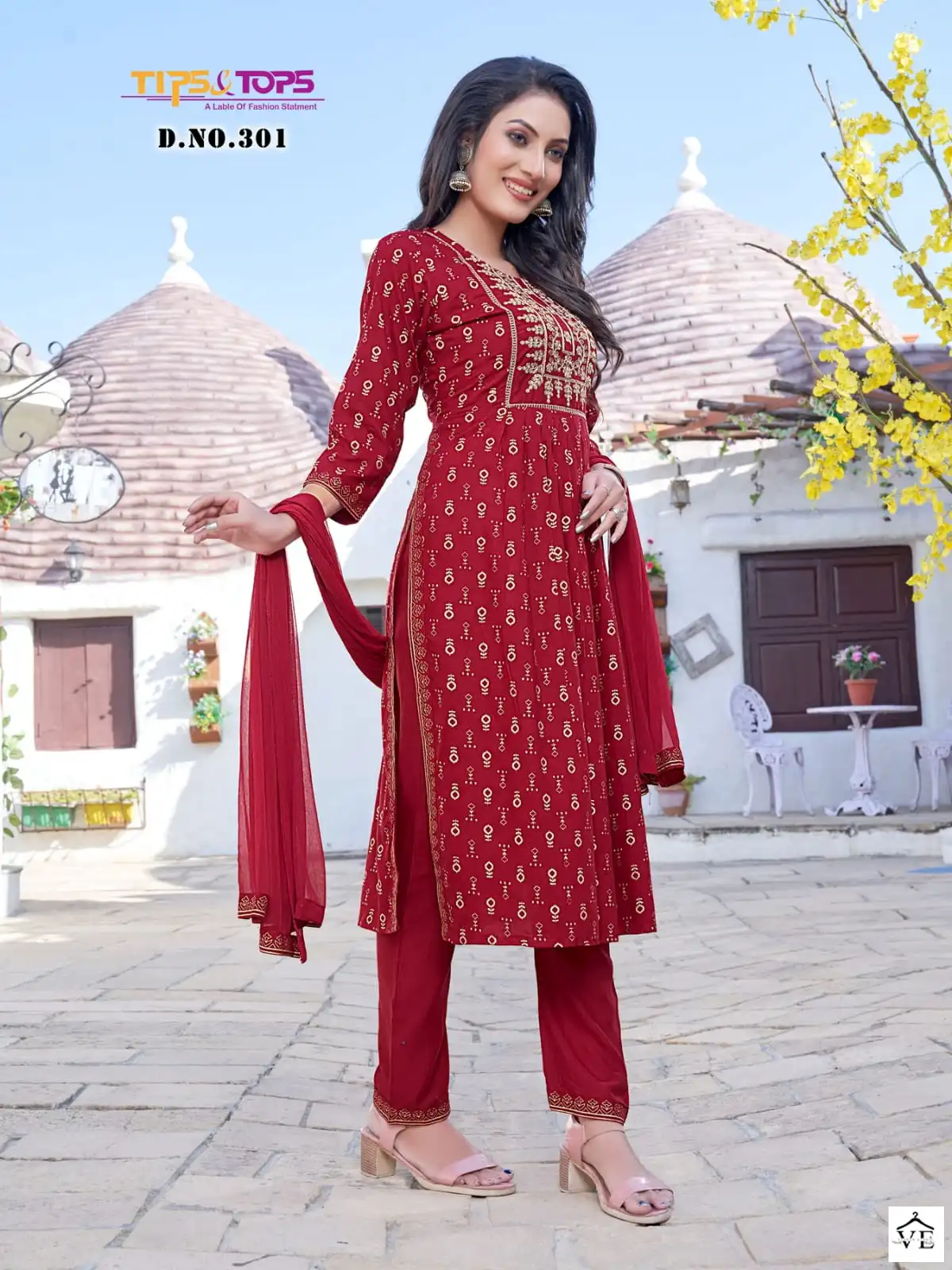Tips & Tops Gungun Vol 3 Rayon Slub Wholesale Readymade Salwar Suit Catalog — Wholesale Salwar Suits, MPA wholesale from Surat - Gallery Image 2