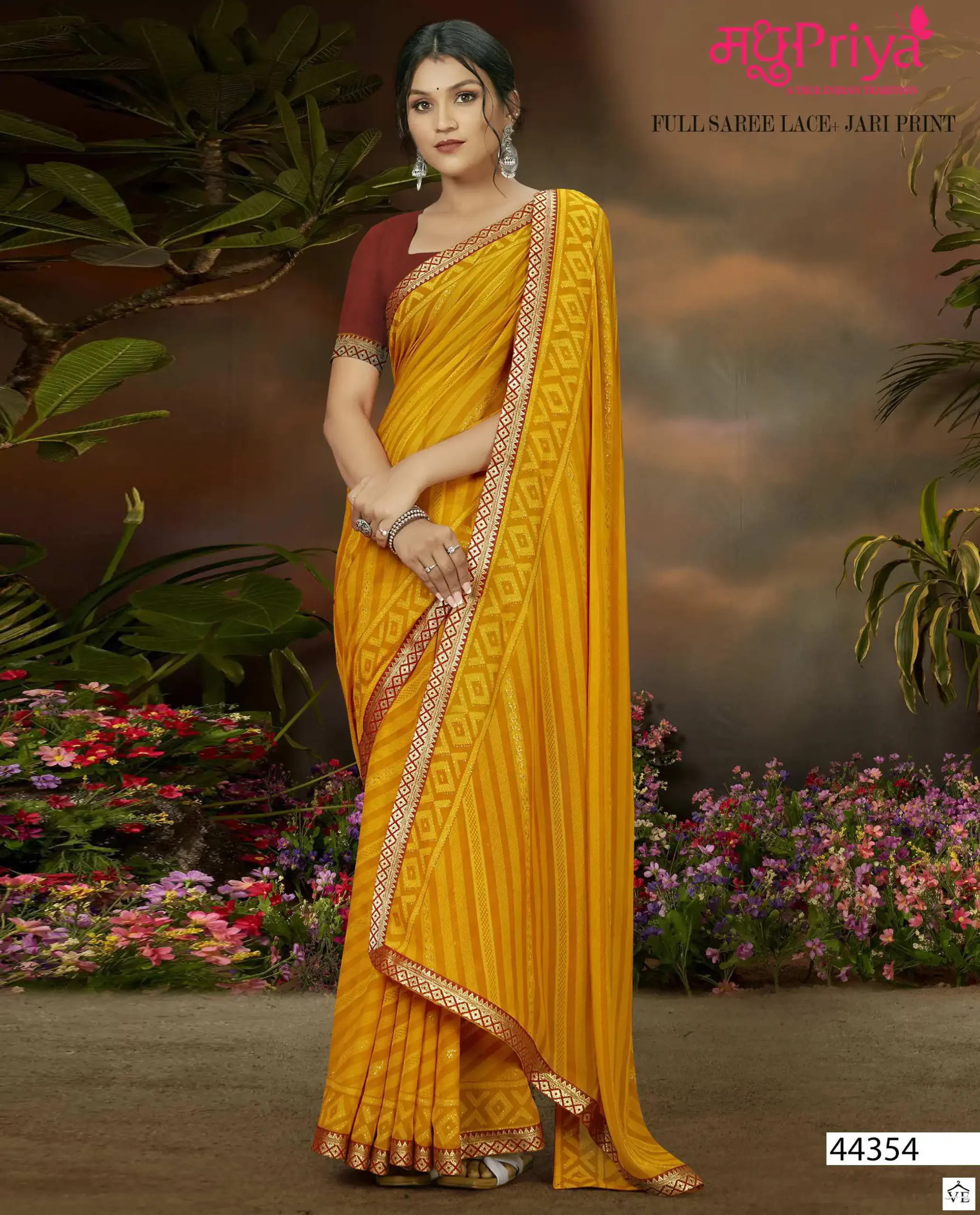 Madhupriya Gunita Renial Wholesale Saree Catalog — Wholesale Sarees, MPA wholesale from Surat — view 1