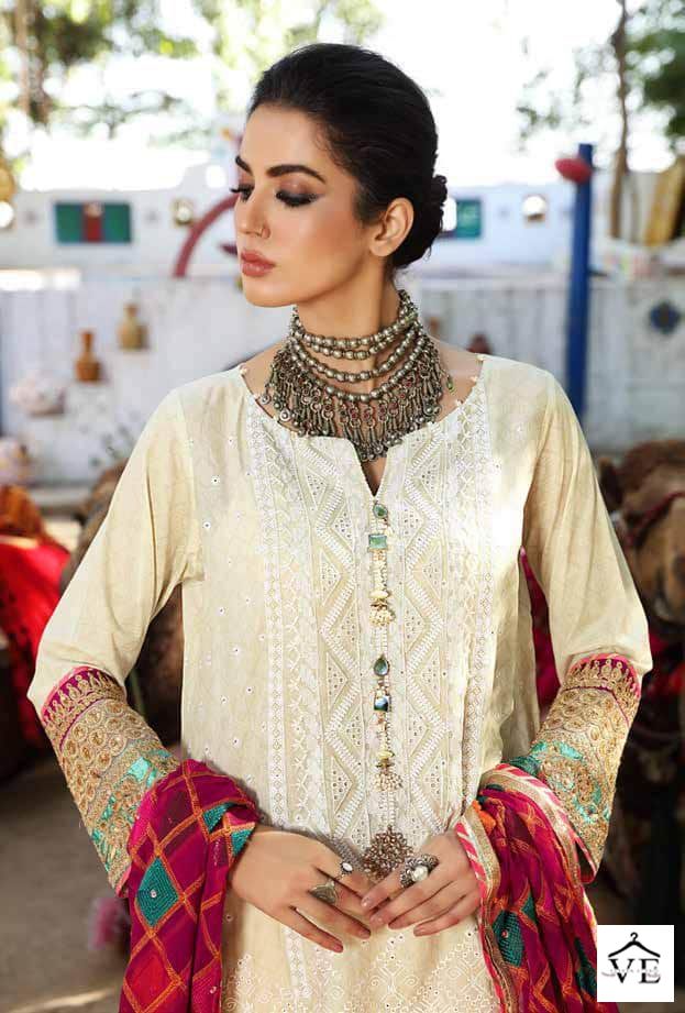 Hoor Tex H-02 Heavy Lawn Cotton Wholesale Pakistani Suit — Wholesale Salwar Suits, MPA wholesale from Surat — view 7