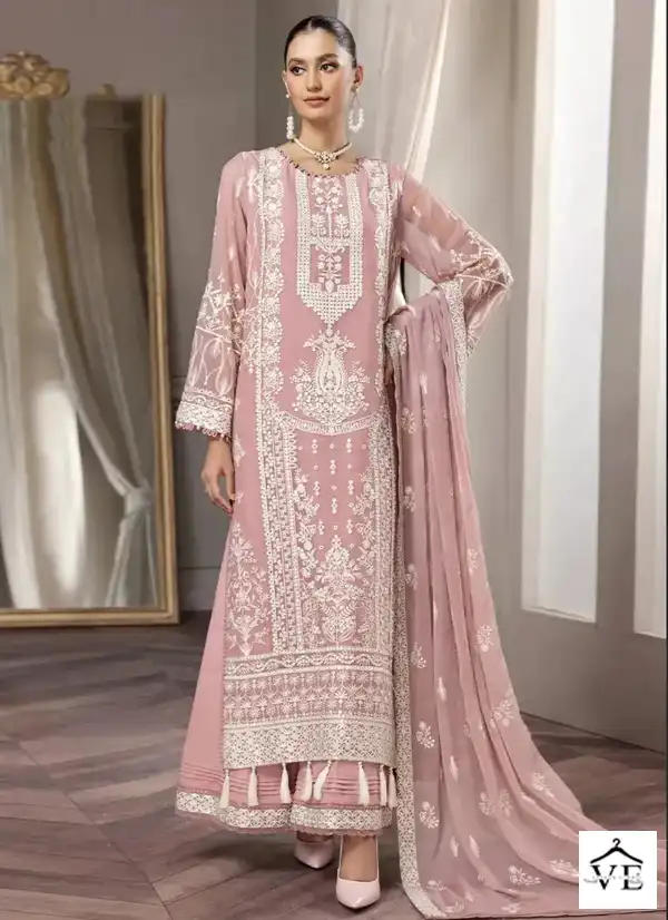 Hoor Tex H-47 Heavy Georgette Wholesale Pakistani Suit Catalog — Wholesale Salwar Suits, MPA wholesale from Surat — view 1