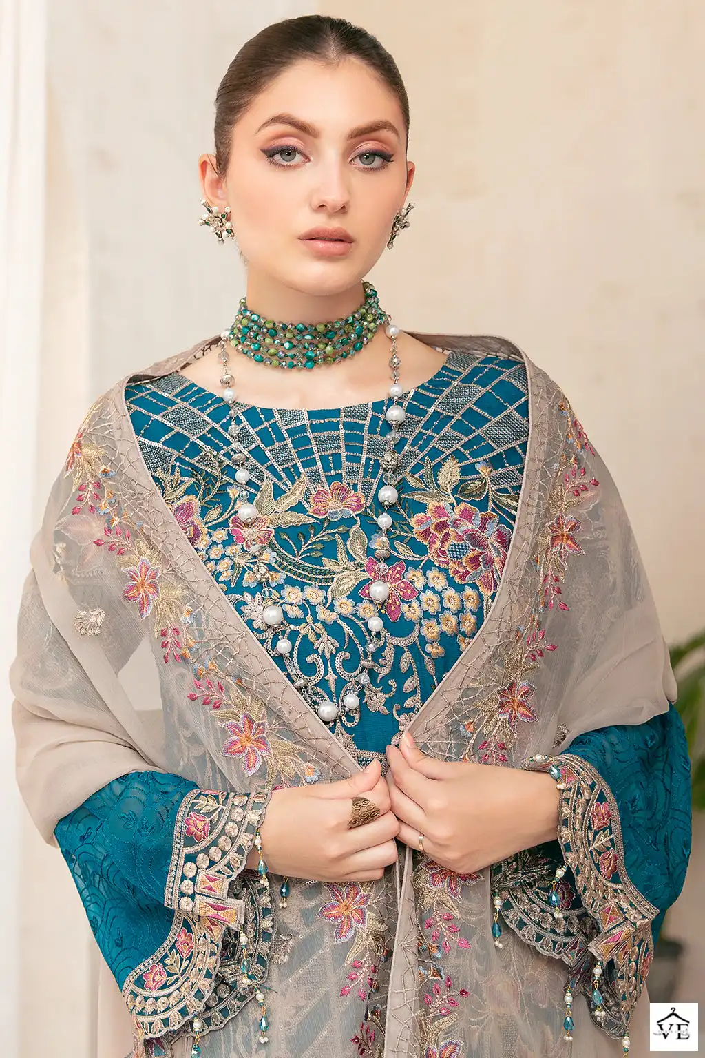 Hoor Tex H-69 Heavy Georgette Wholesale Pakistani Salwar Suit Catalog — Wholesale Salwar Suits, MPA wholesale from Surat - Gallery Image 2