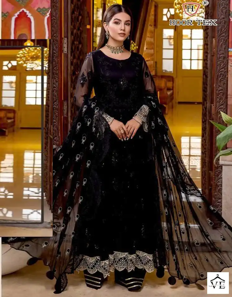 Hoor Tex H-82 Faux Georgette Wholesale Pakistani Suit — Wholesale Salwar Suits, MPA wholesale from Surat — view 1