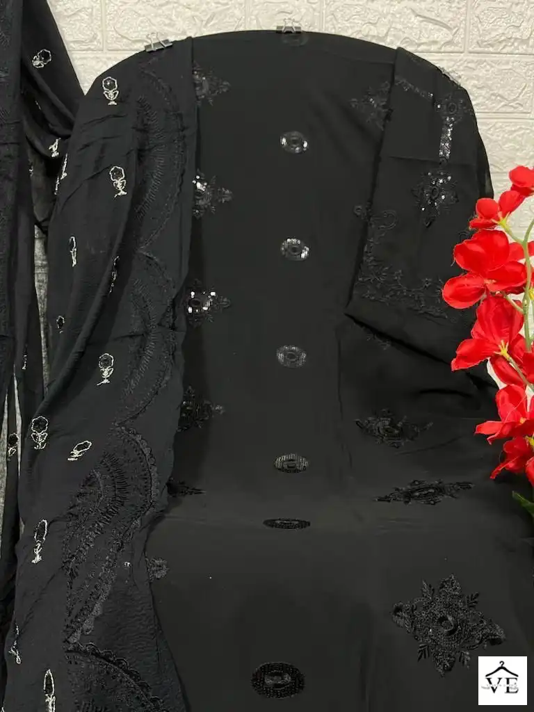 Hoor Tex H-82 Faux Georgette Wholesale Pakistani Suit — Wholesale Salwar Suits, MPA wholesale from Surat - Gallery Image 2