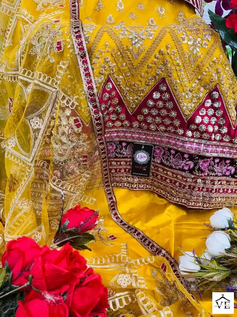 Hoor Tex H-85 A To D Heavy Organza Wholesale Pakistani Suits Catalog — Wholesale Salwar Suits, MPA wholesale from Surat - Gallery Image 7