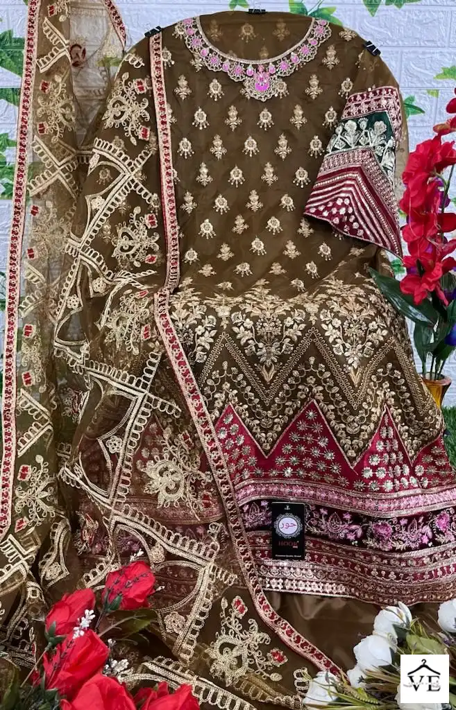Hoor Tex H-85 A To D Heavy Organza Wholesale Pakistani Suits Catalog — Wholesale Salwar Suits, MPA wholesale from Surat - Gallery Image 8