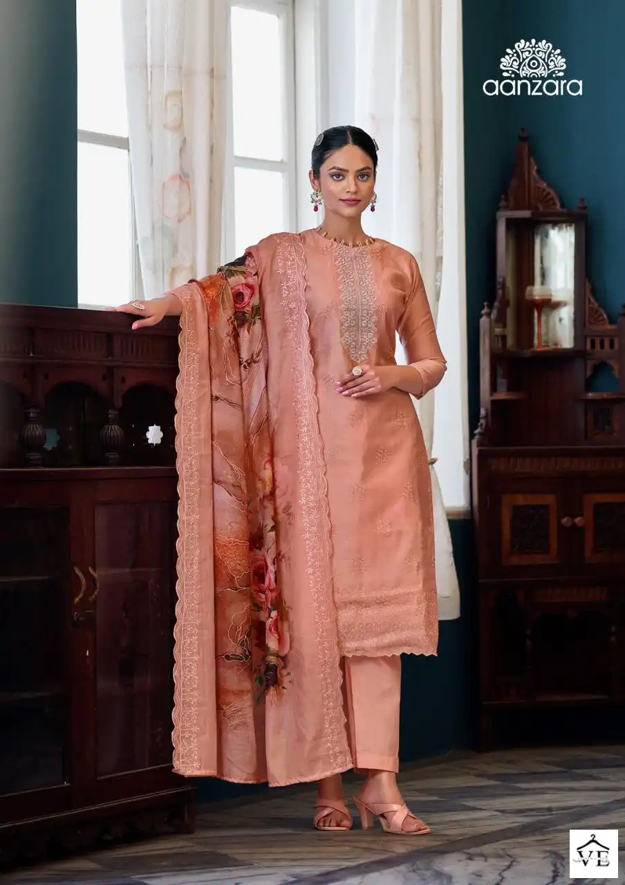 Acme Weavers Haleh-Noor Pure Swiss Linen Wholesale Salwar Kameez Catalog — Wholesale Salwar Suits, MPA wholesale from Surat - Gallery Image 5