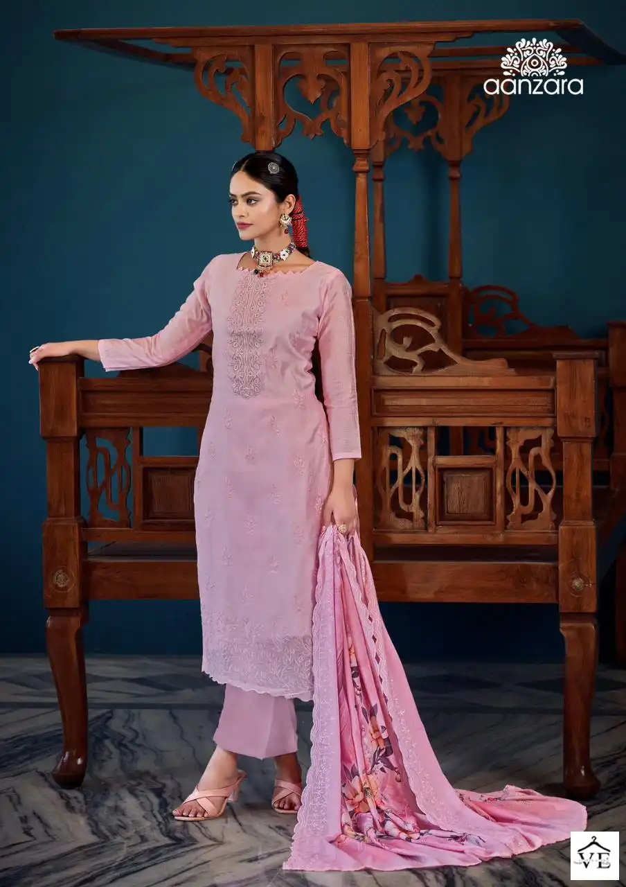 Acme Weavers Haleh-Noor Pure Swiss Linen Wholesale Salwar Kameez Catalog — Wholesale Salwar Suits, MPA wholesale from Surat - Gallery Image 3
