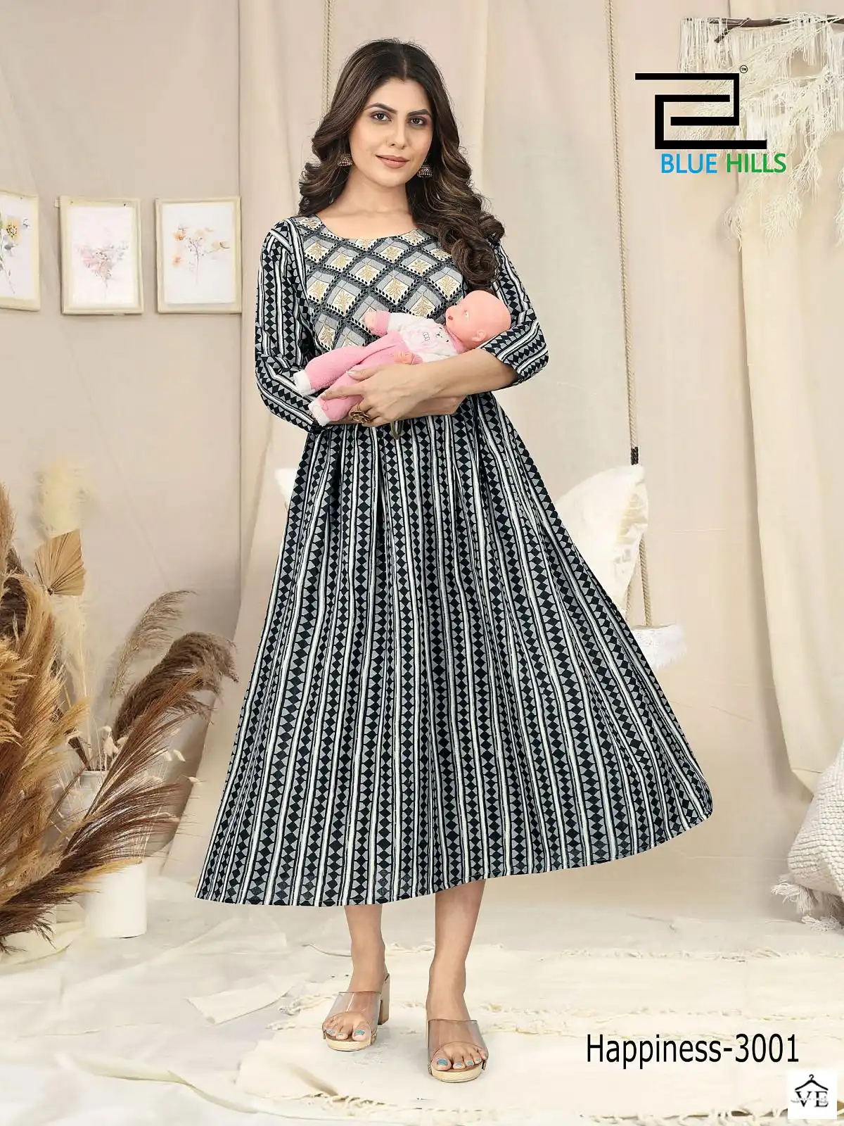 Blue Hills Happiness Vol 3 Rayon Wholesale Feeding Kurti Catalog — Wholesale Kurtis, MPA wholesale from Surat - Gallery Image 3