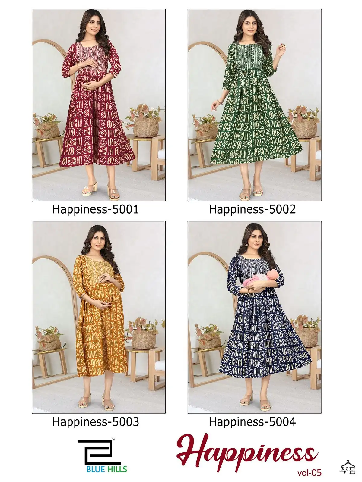 Blue Hills Happiness Vol 3 Rayon Wholesale Feeding Kurti Catalog — Wholesale Kurtis, MPA wholesale from Surat — view 5