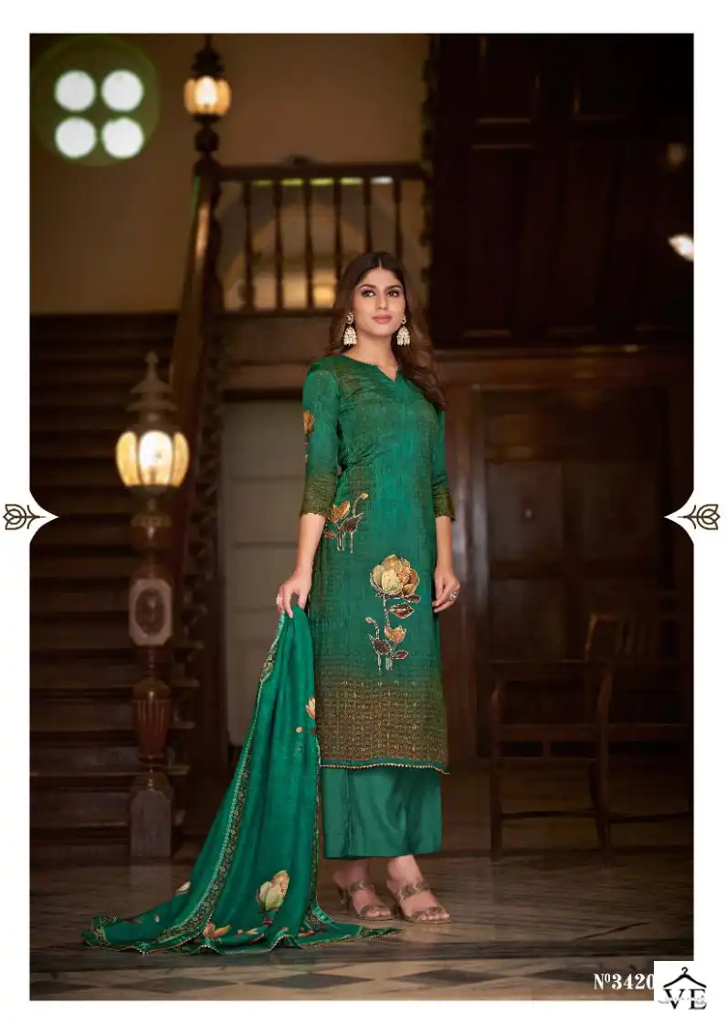 Sargam Hoor Pure Muslin Wholesale Salwar Suit Catalog — Wholesale Salwar Suits, MPA wholesale from Surat - Gallery Image 5