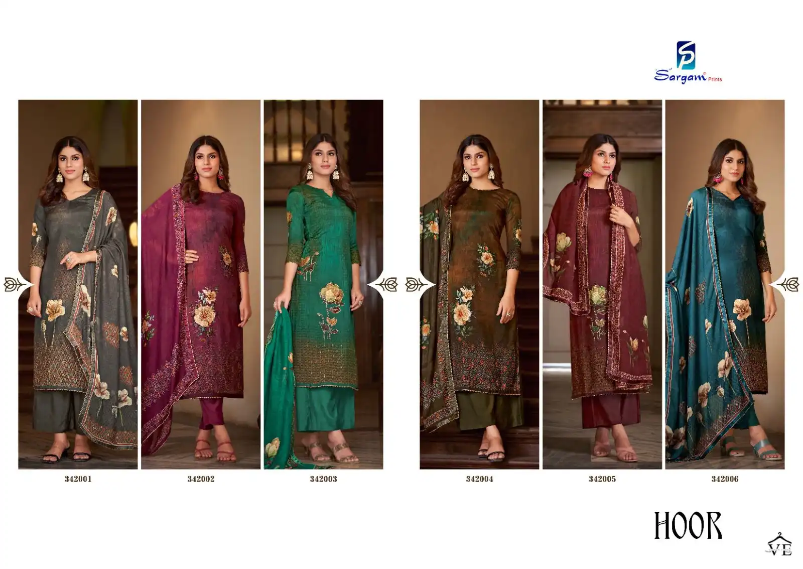 Sargam Hoor Pure Muslin Wholesale Salwar Suit Catalog — Wholesale Salwar Suits, MPA wholesale from Surat — view 7