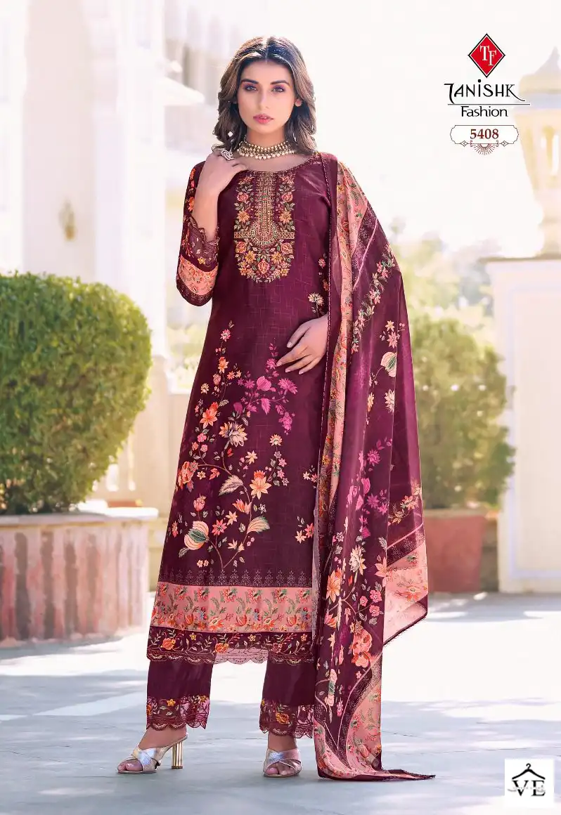 Tanishk Ibadat Cameric Cotton Wholesale Salwar Suit Catalog — Wholesale Salwar Suits, MPA wholesale from Surat - Gallery Image 8