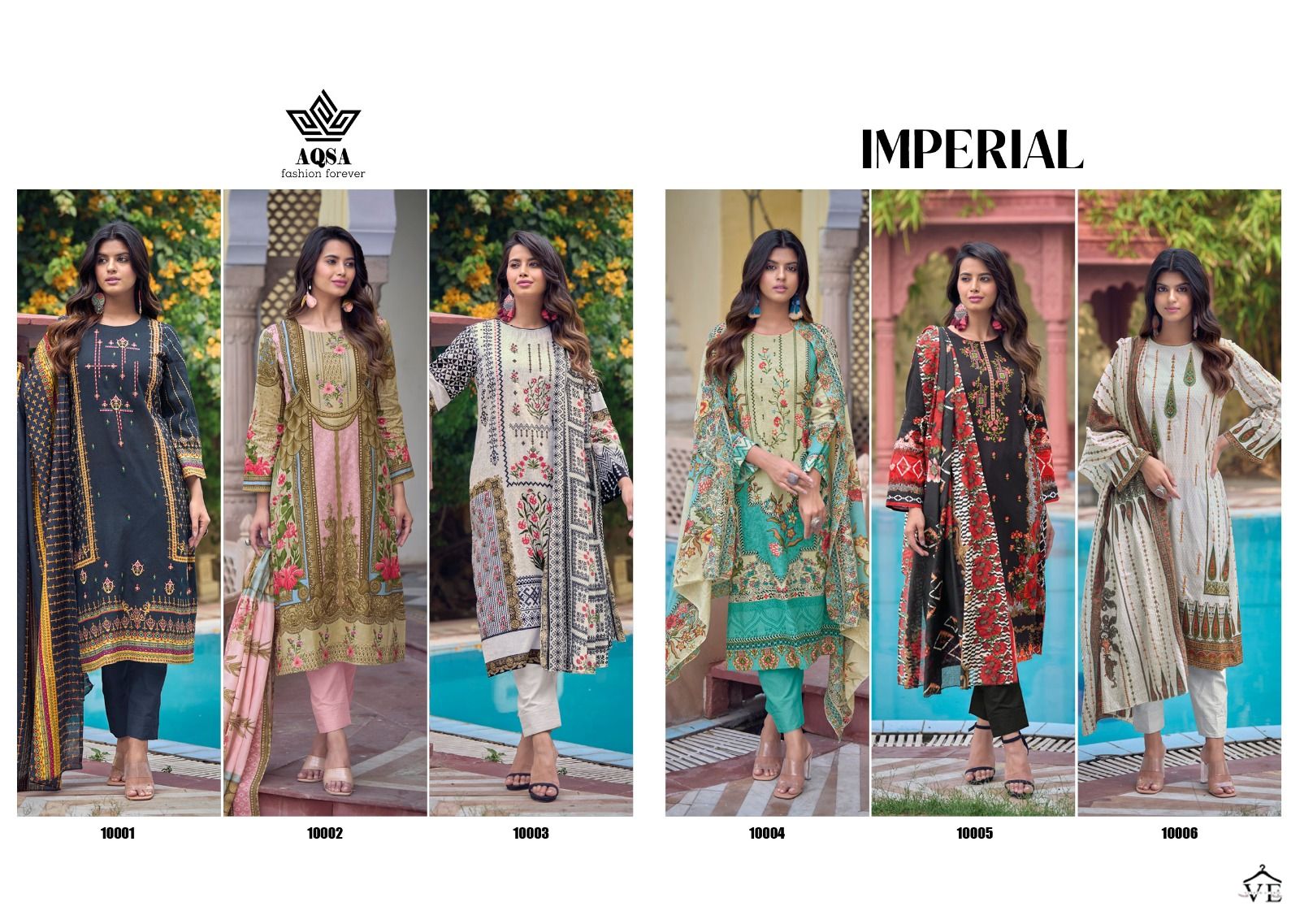 Aqsa Imperial Cambric Wholesale Pakistani Salwar Suit Catalog — Wholesale Salwar Suits, MPA wholesale from Surat — view 7