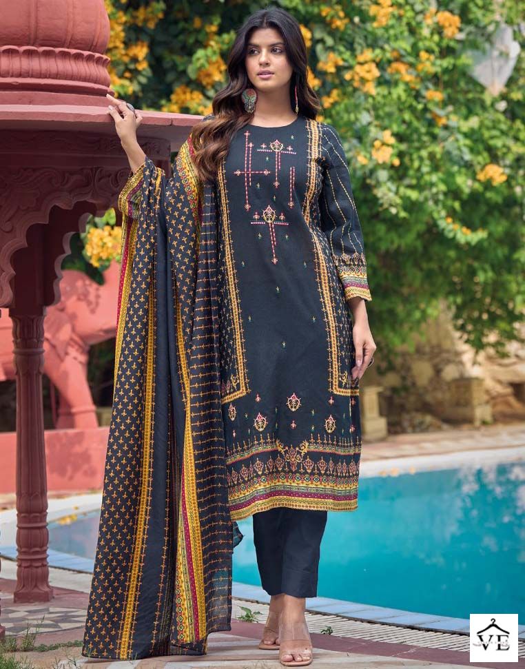 Aqsa Imperial Cambric Wholesale Pakistani Salwar Suit Catalog — Wholesale Salwar Suits, MPA wholesale from Surat — view 2