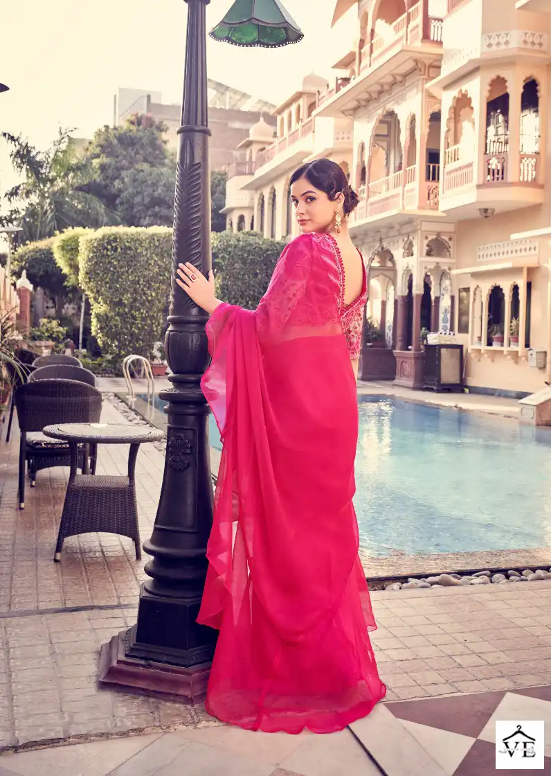 Arya Imperial Vol 10 Organza Wholesale Designer Saree Catalog — Wholesale Sarees, MPA wholesale from Surat - Gallery Image 5