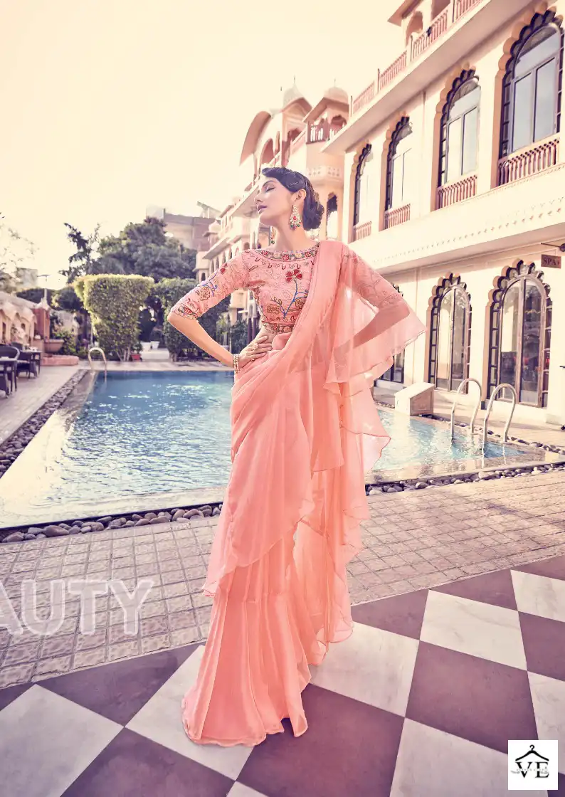 Arya Imperial Vol 10 Organza Wholesale Designer Saree Catalog — Wholesale Sarees, MPA wholesale from Surat - Gallery Image 6