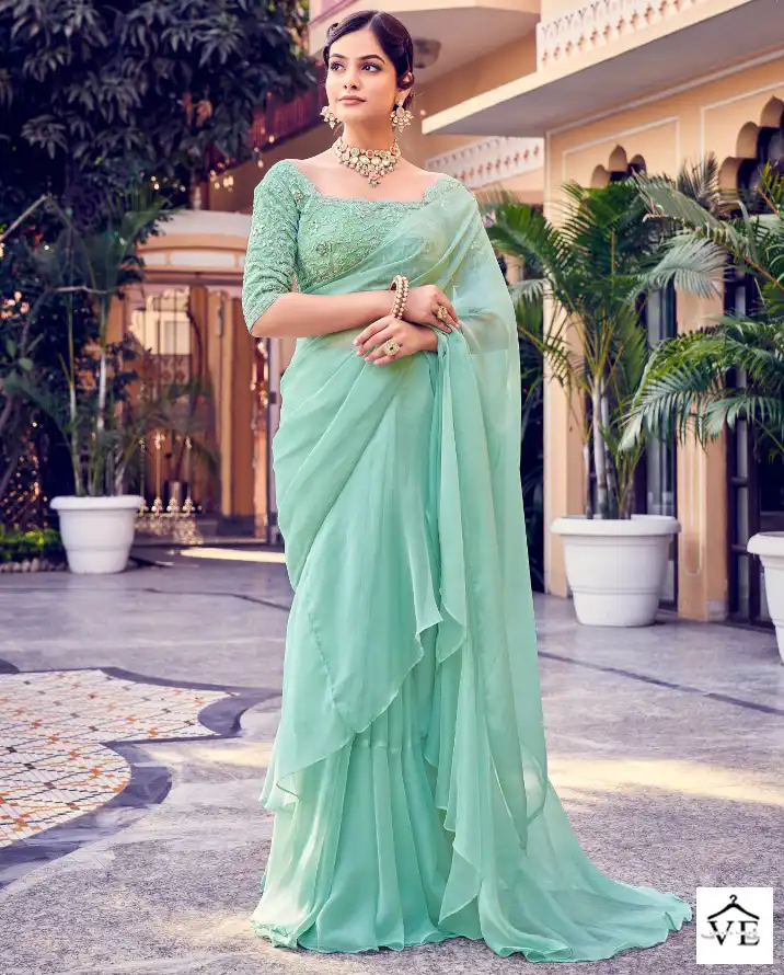 Arya Imperial Vol 10 Organza Wholesale Designer Saree Catalog — Wholesale Sarees, MPA wholesale from Surat — view 1