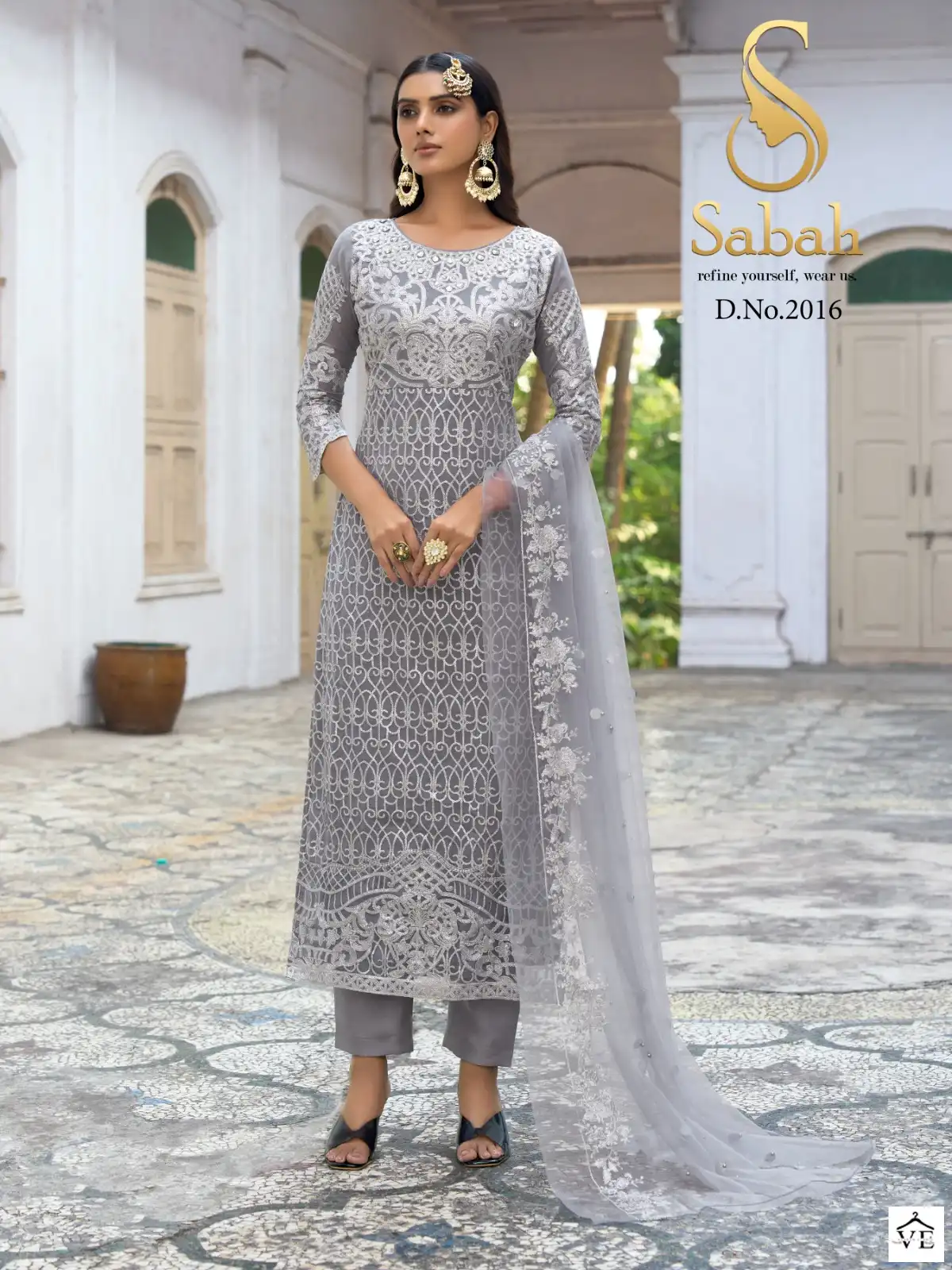 Sabah Inayat Heavy Faux Georgette Wholesale Pakistani Suits Catalog - Image 3