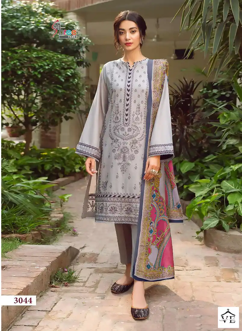 Shree Fabs Iris Lawn SS - 2023 Pure Lawn Cotton Wholesale Pakistani Suit Catalog — Wholesale Salwar Suits, MPA wholesale from Surat - Gallery Image 2