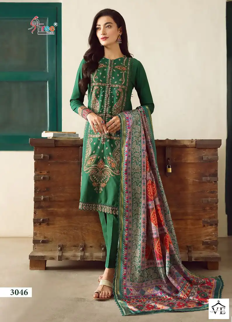 Shree Fabs Iris Lawn SS - 2023 Pure Lawn Cotton Wholesale Pakistani Suit Catalog — Wholesale Salwar Suits, MPA wholesale from Surat - Gallery Image 5