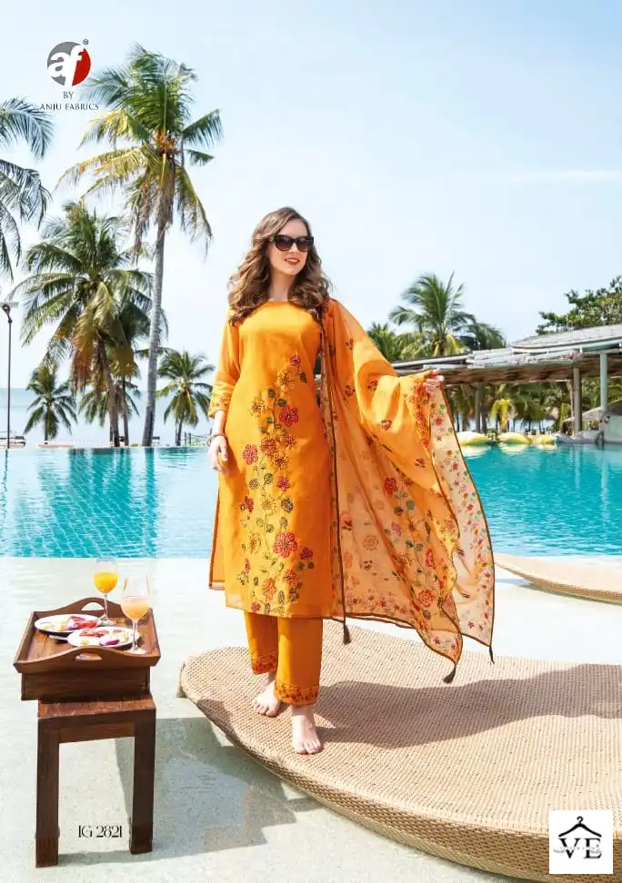 Anju Fabrics Instagirl Vol 4 Pure Modal Silk Wholesale Readymade Salwar Suit Catalog — Wholesale Salwar Suits, MPA wholesale from Surat - Gallery Image 3