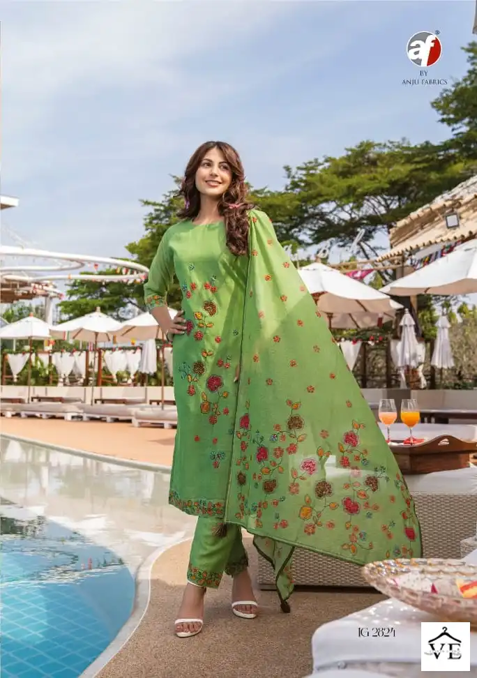 Anju Fabrics Instagirl Vol 4 Pure Modal Silk Wholesale Readymade Salwar Suit Catalog — Wholesale Salwar Suits, MPA wholesale from Surat - Gallery Image 4