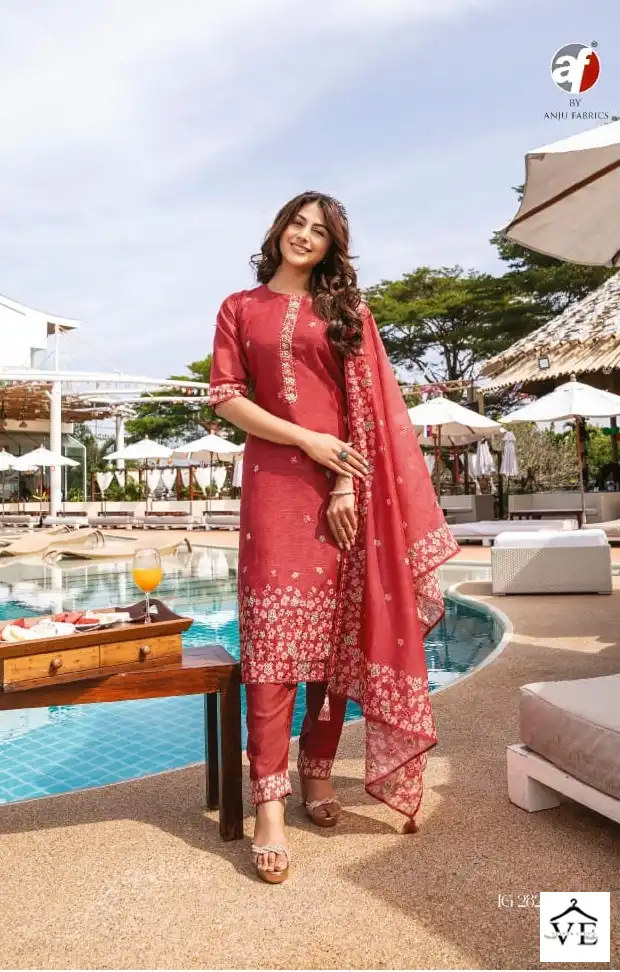 Anju Fabrics Instagirl Vol 4 Pure Modal Silk Wholesale Readymade Salwar Suit Catalog — Wholesale Salwar Suits, MPA wholesale from Surat - Gallery Image 5