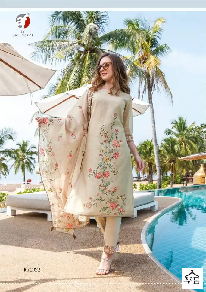 Anju Fabrics Instagirl Vol 4 Pure Modal Silk Wholesale Readymade Salwar Suit Catalog — Wholesale Salwar Suits, MPA wholesale from Surat - Gallery Image 6