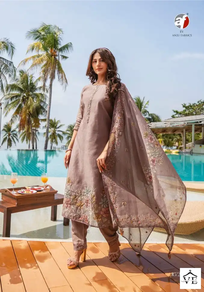 Anju Fabrics Instagirl Vol 4 Pure Modal Silk Wholesale Readymade Salwar Suit Catalog — Wholesale Salwar Suits, MPA wholesale from Surat - Gallery Image 2