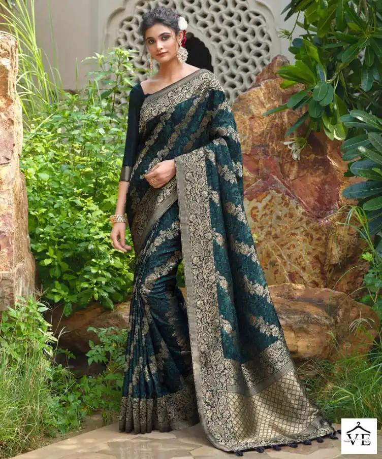Joh Rivaaj Jabira Fancy Wholesale Saree Catalog — Wholesale Sarees, MPA wholesale from Surat — view 1
