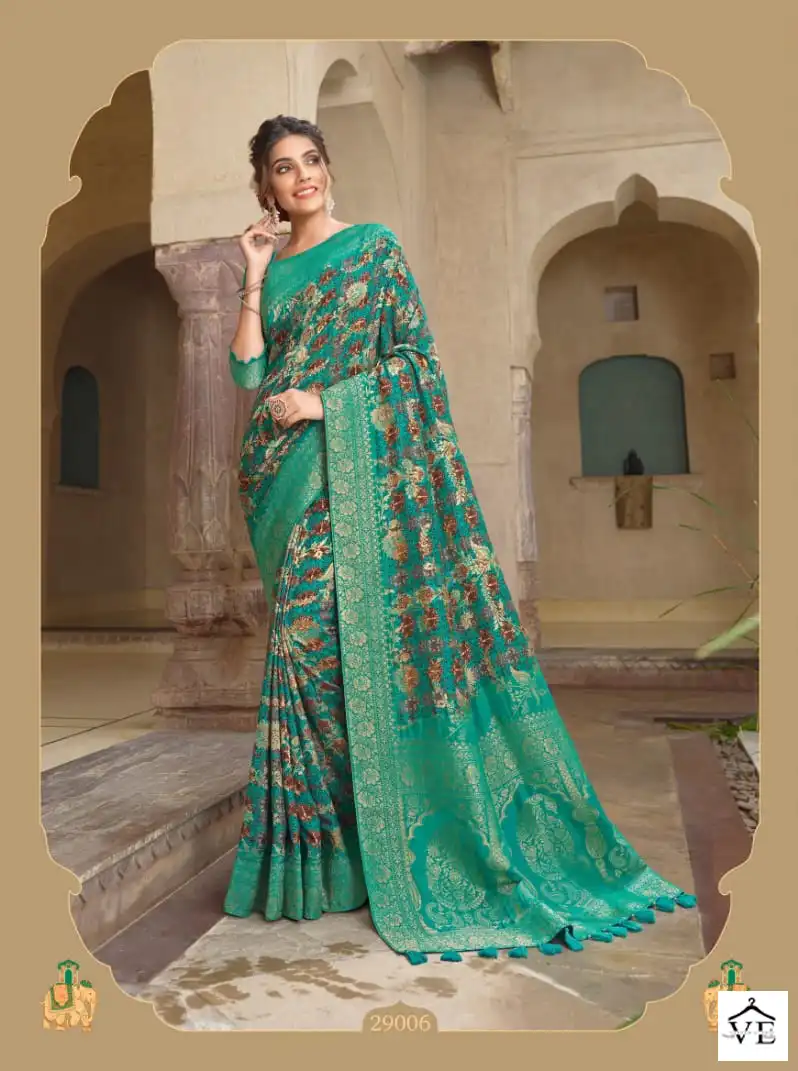 Joh Rivaaj Jabira Fancy Wholesale Saree Catalog — Wholesale Sarees, MPA wholesale from Surat — view 6