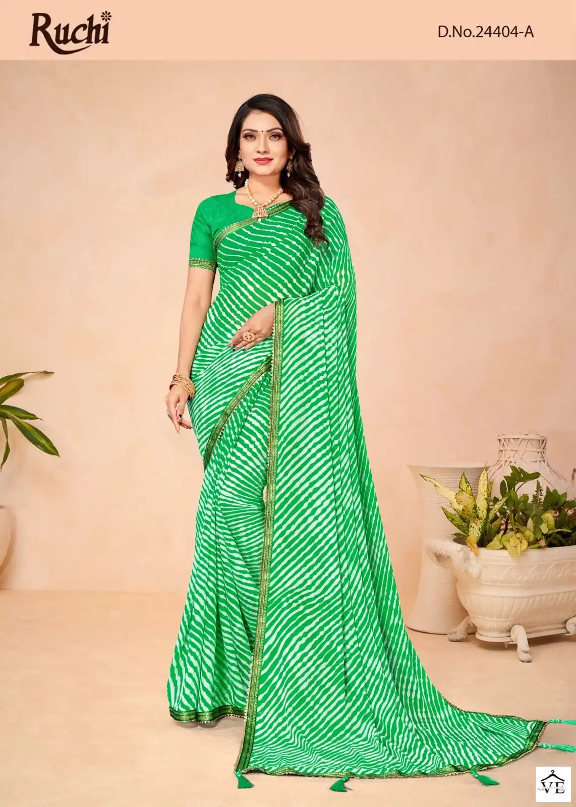 Ruchi Sarees Jalpari 7 Chiffon Wholesale Saree Catalog — Wholesale Sarees, MPA wholesale from Surat - Gallery Image 4