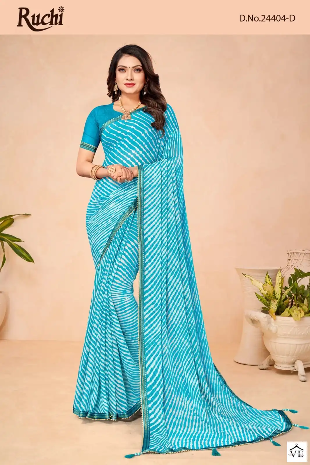 Ruchi Sarees Jalpari 7 Chiffon Wholesale Saree Catalog — Wholesale Sarees, MPA wholesale from Surat - Gallery Image 5