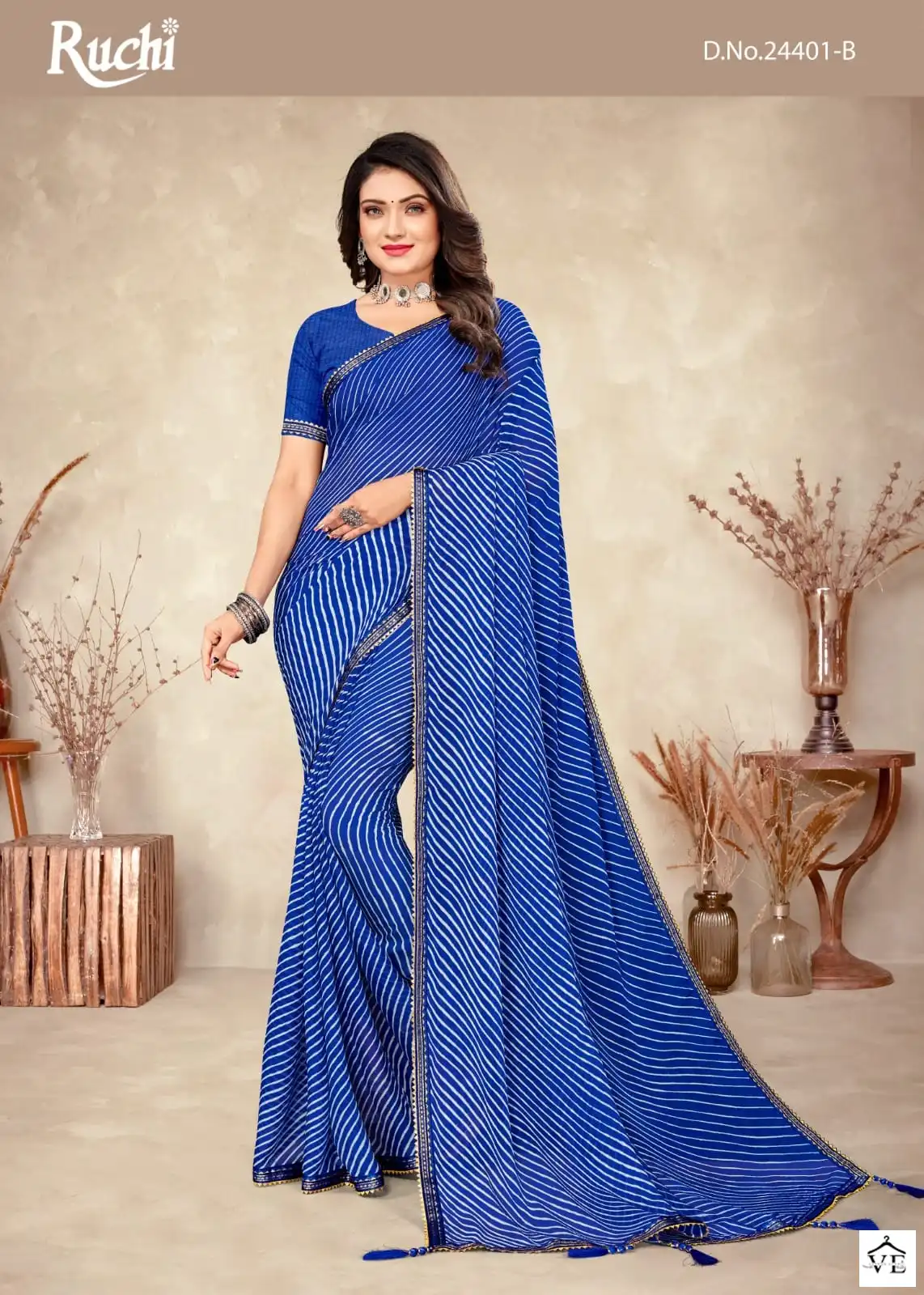 Ruchi Sarees Jalpari Vol -4 Chiffon Wholesale Saree Catalog — Wholesale Sarees, MPA wholesale from Surat - Gallery Image 2