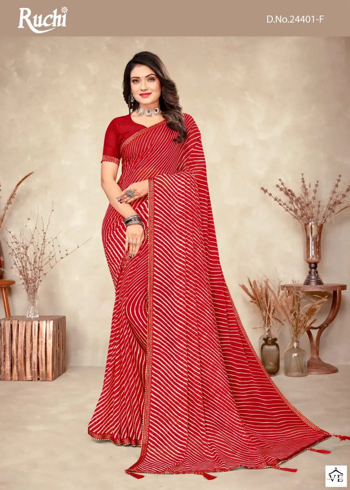 Ruchi Sarees Jalpari Vol -4 Chiffon Wholesale Saree Catalog — Wholesale Sarees, MPA wholesale from Surat - Gallery Image 3